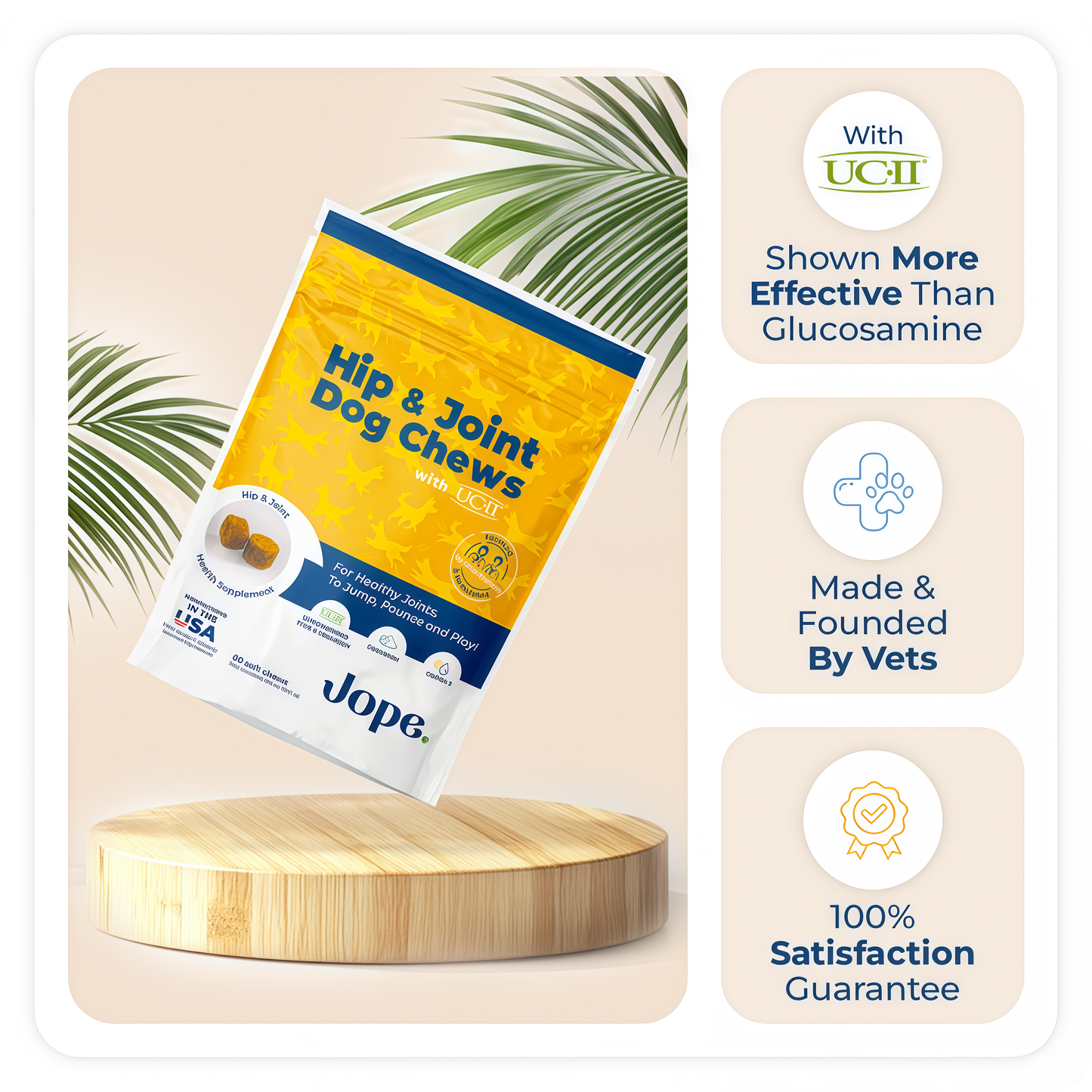 Jope Hip & Joint Dog Chews-60 Count